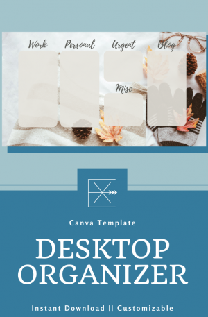 Fall Desktop Organizer – Cozy