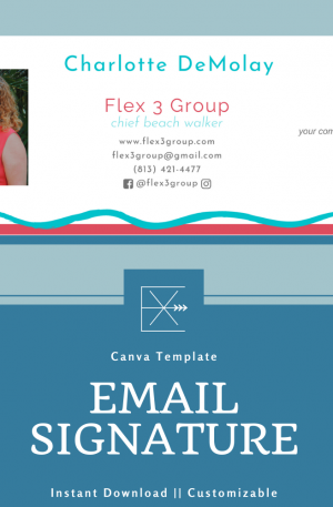 Email Signature Template – Tropical